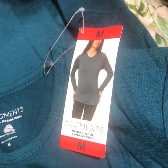 SEGMENTS 100% Merino Wool Base Layer, Crew Neck, Long Sleeve, - Picture 7 of 7